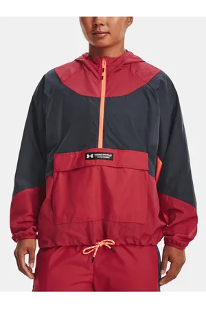 Under Armour Bunda Rush Woven Anorak-RED