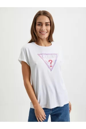 Guess Ženy Trička - Bílé dámské tričko