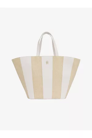 Tommy Hilfiger Ženy Plážové tašky - Bílo- dámská pruhovaná plážová taška
