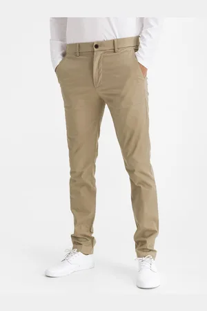 GAP Béžové pánské kalhoty modern khakis in skinny fit with Flex