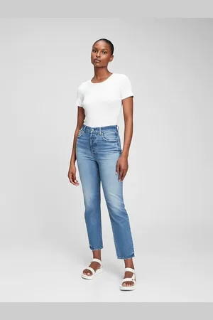 GAP Modré dámské straight fit džíny