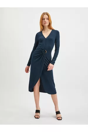 ORSAY Ženy Pouzdrové - Tmavě modré dámské pouzdrové šaty