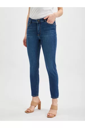 ORSAY Ženy Slim - Tmavě modré dámské slim fit džíny