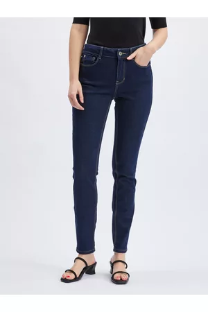 ORSAY Ženy Slim - Tmavě modré dámské slim fit džíny