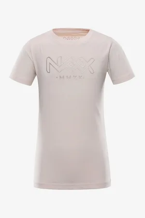 NAX Dětské triko UKESO neutrální / zemitá