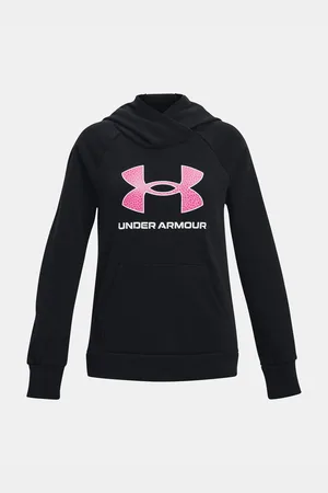 Under Armour Růžovo- holčičí sportovní mikina Rival Fleece BL Hoodie