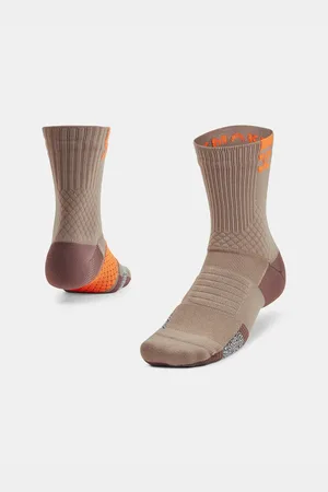Under Armour Hnědé sportovní ponožky UA AD Playmaker 1pk Mid