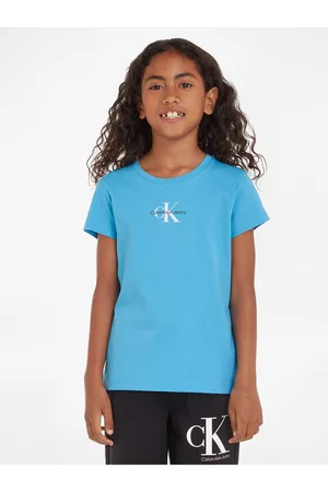 Calvin Klein Dívky Trička - Modré holčičí tričko