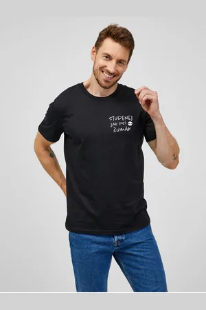 Zoot Černé pánské tričko Zoot Original Psí čumák