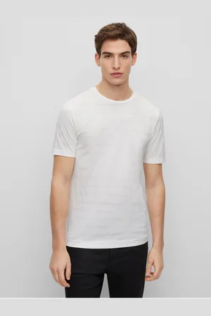 HUGO BOSS Bílé pánské tričko Hugo
