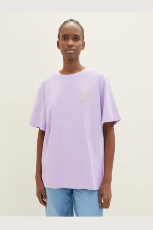 TOM TAILOR Světle fialové dámské oversize tričko
