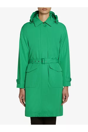 Geox Ženy Kabáty - Zelený dámský kabát