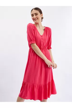 ORSAY Ženy Šaty - Tmavě růžové dámské šaty