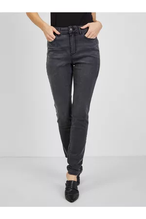 ORSAY Ženy Skinny - Tmavě šedé dámské skinny fit džíny