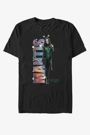 ZOOT FAN. Černé unisex tričko Mantis Strážci Galaxie vol. 2 Marvel