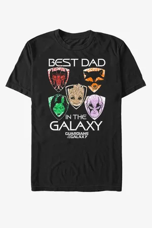 ZOOT FAN. Best dad in the galaxy Strážci Galaxie Marvel - unisex tričko