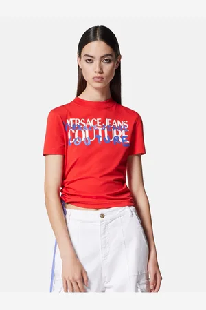 VERSACE Červené dámské tričko