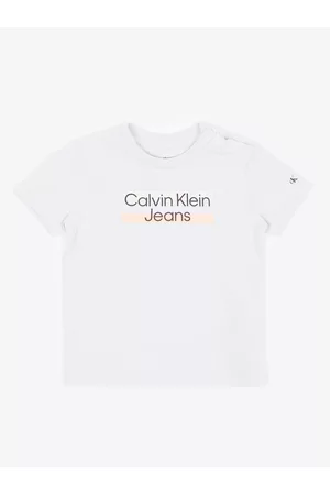 Calvin Klein Trička - Světle šedé dětské tričko