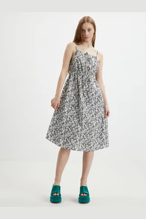 VERO MODA Zelené květované šaty Joa