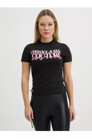 VERSACE Ženy Trička - Černé dámské tričko