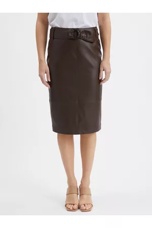 ORSAY Ženy Pouzdrové - Dámská pouzdrová koženková sukně