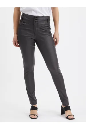 ORSAY Tmavě šedé dámské skinny fit kalhoty