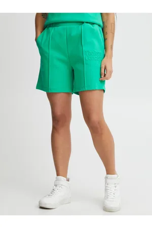 TheJoggConcept Zelené dámské teplákové kraťasy