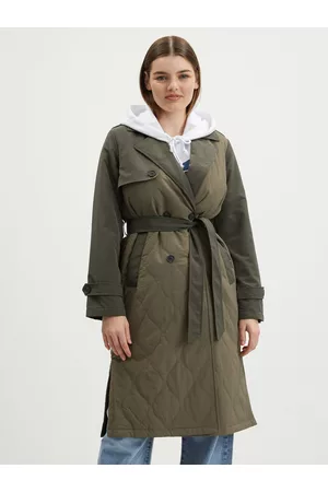 VERO MODA Ženy Trenčkoty - Khaki trenčkot Sutton