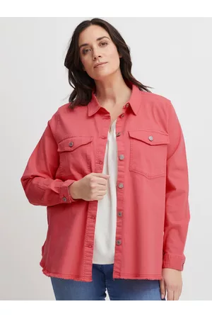 FRANSA Ženy Džínové bundy - Dámská džínová košilová bunda