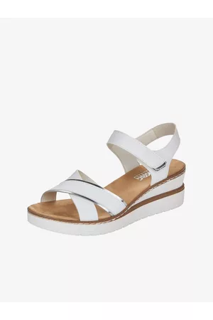 Rieker Ženy Sandály - Bílé dámské sandály