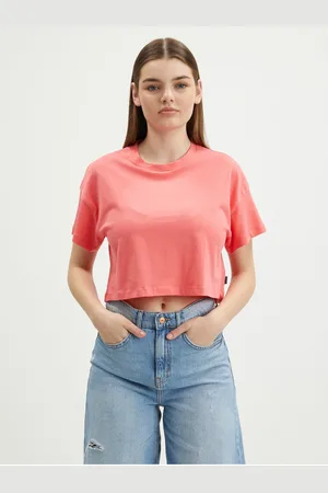 Noisy May Cihlové crop top tričko Alena