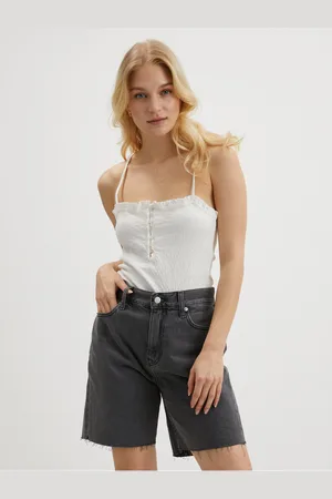 Pieces® Bílé dámské body Leaf
