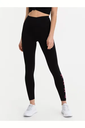 DKNY Černé legíny Glow Logo