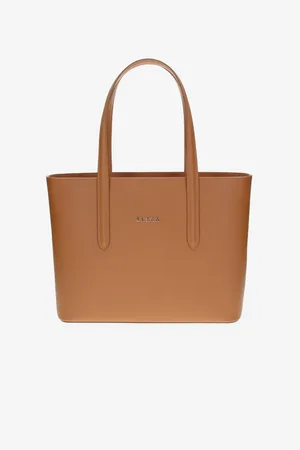 Elega Hnědý dámský kožený shopper Simone