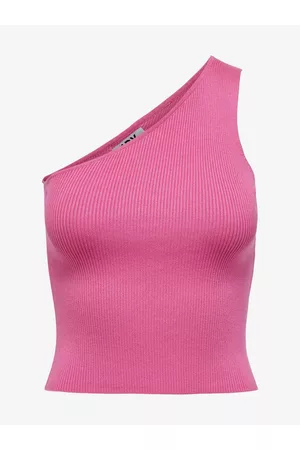 JDY Ženy Crop top - Růžové dámské crop top tílko Nanna
