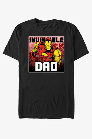 ZOOT FAN. Černé unisex tričko Marvel Invincible Dad