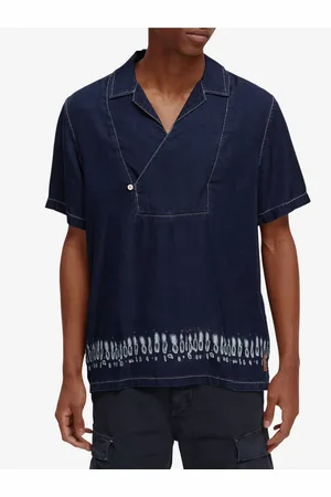 Scotch&Soda Pánská džínová batikovaná košile