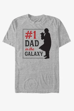 ZOOT FAN. Šedé unisex tričko Star Wars Mando Silhouette