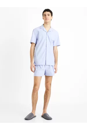 Celio Muži Pyžama - Světle modré pánské pyžamo Dipyjaray