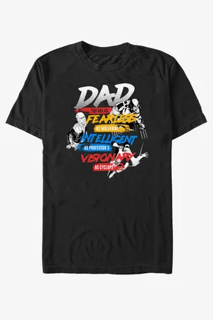 ZOOT FAN. Černé unisex tričko Marvel X-Dad