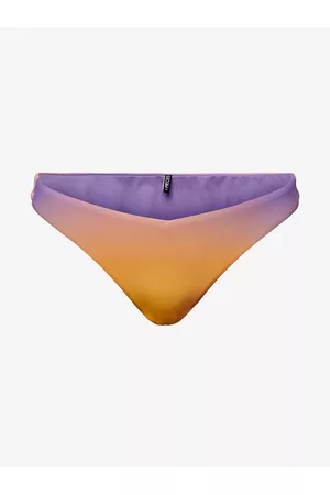 Pieces Ženy Dvoudílné plavky - Fialovo-oranžový dámský spodní díl plavek Bibba