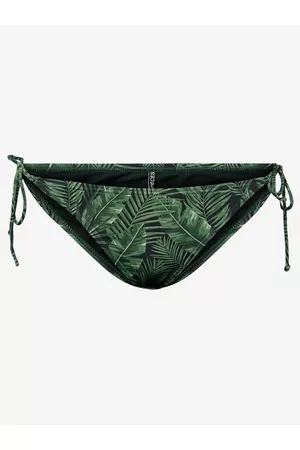 Pieces Ženy Dvoudílné plavky - Zelený dámský vzorovaný spodní díl plavek Bilma