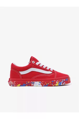 Vans Chlapci Tenisky - Červené klučičí tenisky UY Old Skool