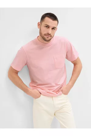 GAP Muži Trička - Růžové pánské tričko