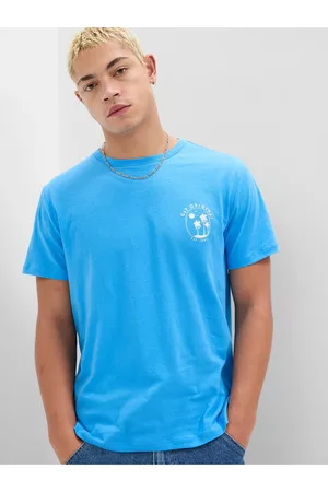 GAP Muži Trička - Modré pánské tričko
