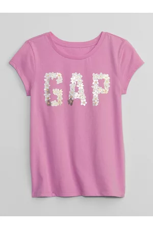 GAP Dívky Trička - Růžové holčičí tričko s flitry