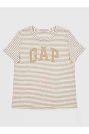 GAP Ženy Trička - Béžové dámské pruhované tričko