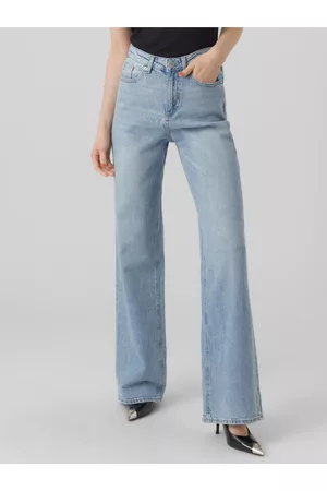 VERO MODA Ženy Široké nohavice - Světle modré dámské široké džíny Tessa