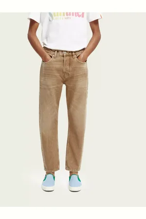 Scotch&Soda Béžové pánské straight fit džíny