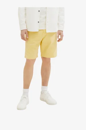 TOM TAILOR Žluté pánské kraťasy